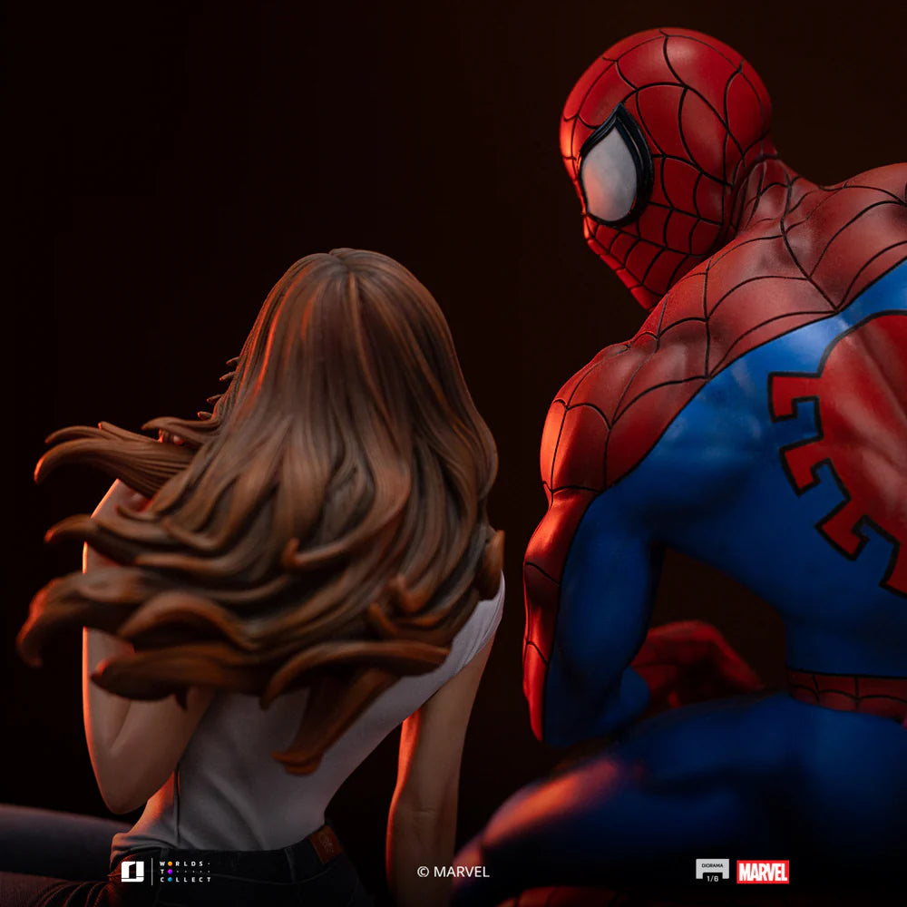 082026 - Spider-Man statuette - Spider-Man & Mary Jane - Diorama Iron Studio