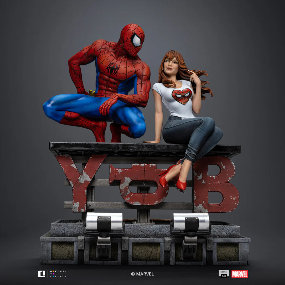 082026 - Spider-Man statuette - Spider-Man & Mary Jane - Diorama Iron Studio