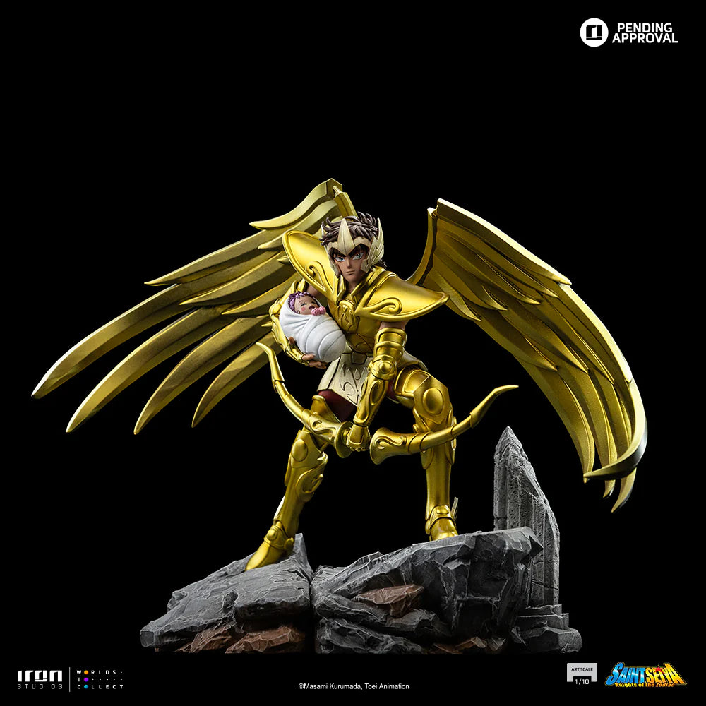 082026 - Saint Seiya - Sagittarius Aiolos - Statuette Iron Studio