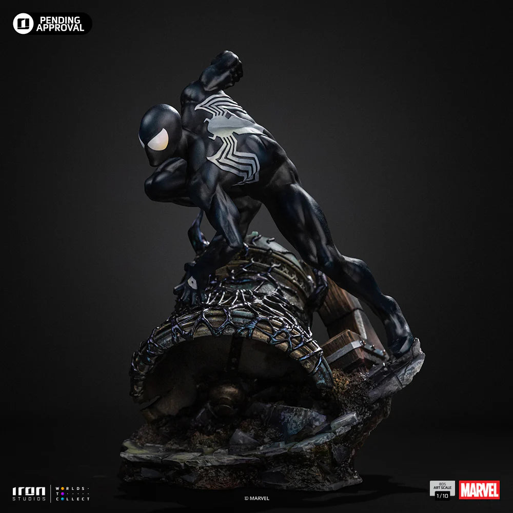 082026 - Marvel - Spider-Man Black - Statuette Iron Studio