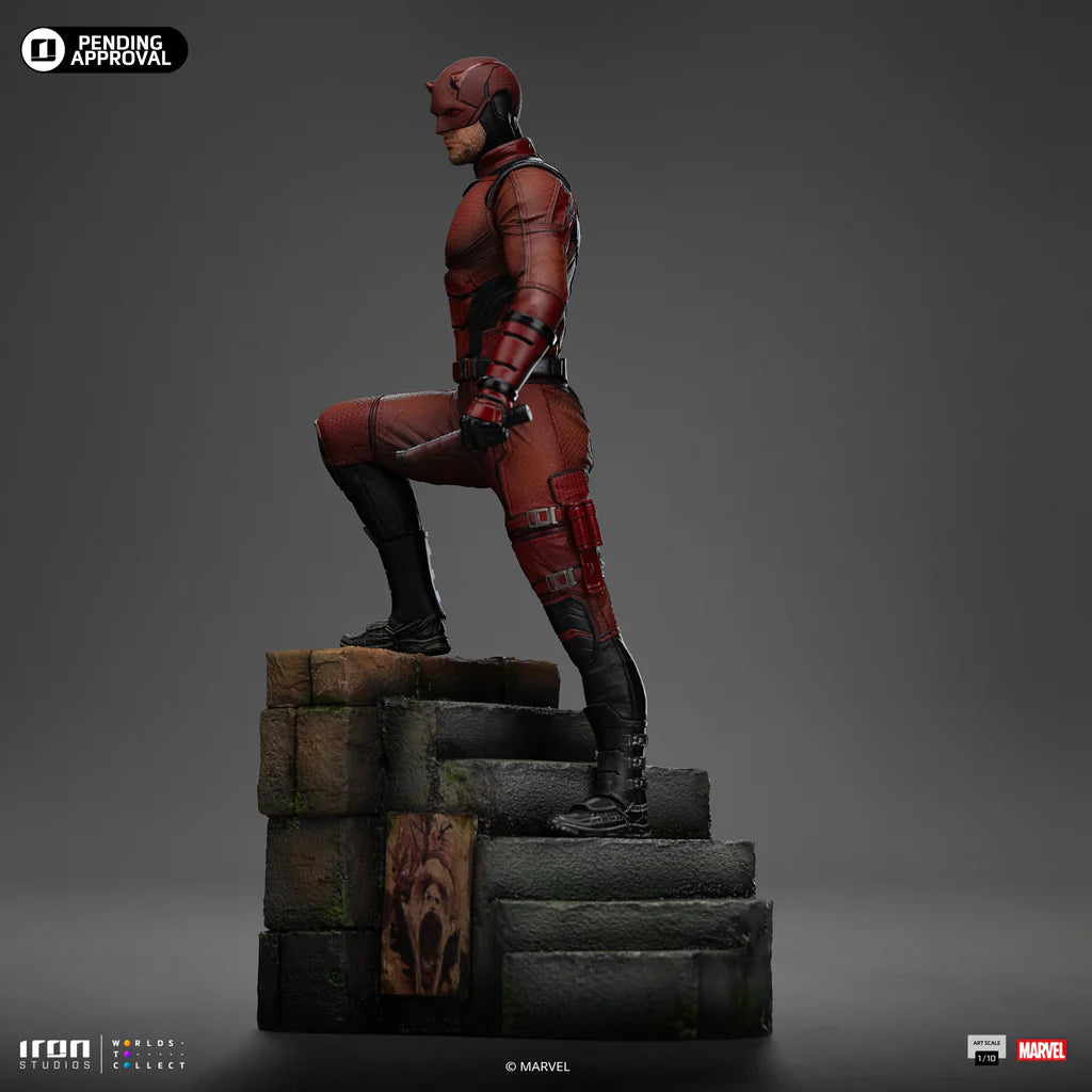 022026 - Marvel - Daredevil (Born Again Ver.) - Statuette Iron Studio