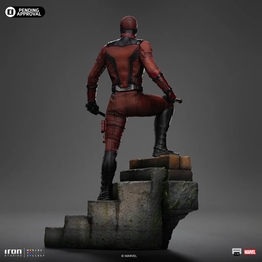 022026 - Marvel - Daredevil (Born Again Ver.) - Statuette Iron Studio