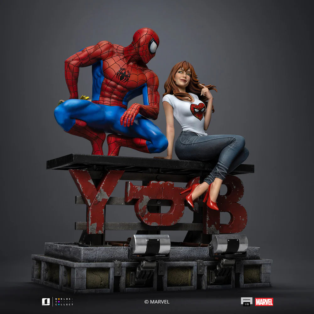 082026 - Spider-Man statuette - Spider-Man & Mary Jane - Diorama Iron Studio