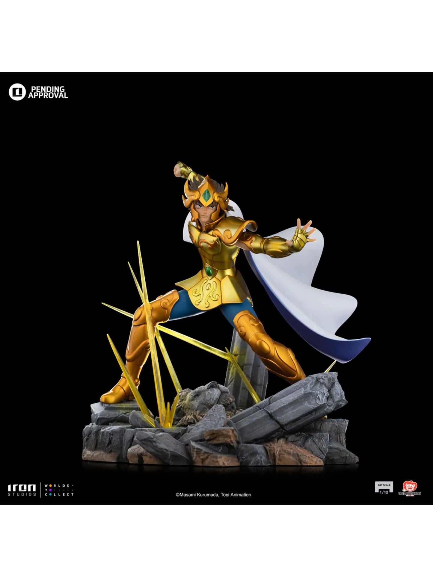 112025 - Saint Seiya - Leo Aiolia - Statuette Iron Studio