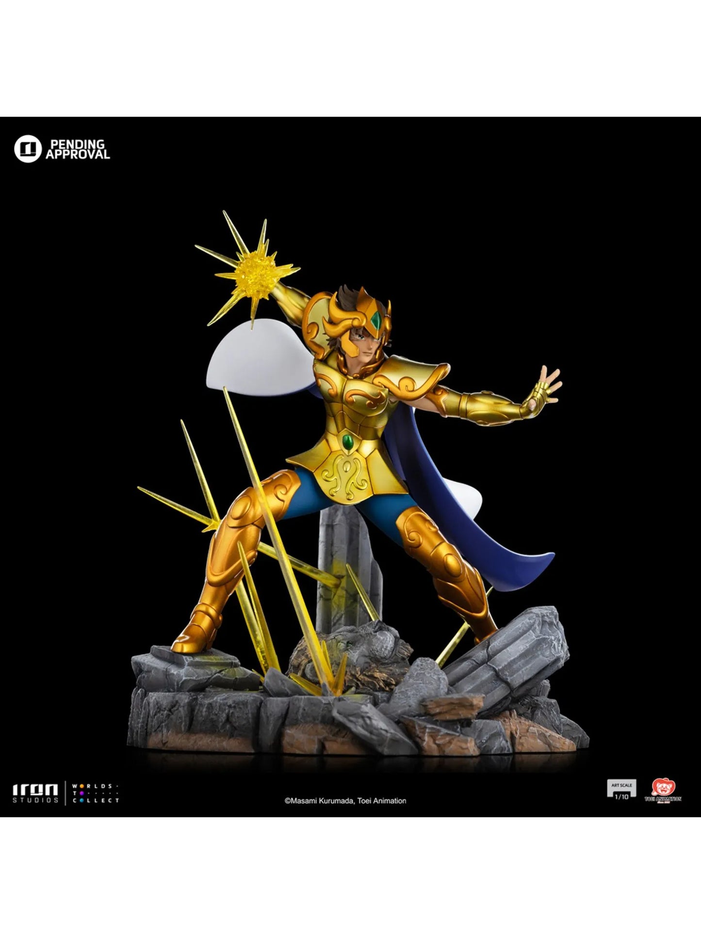 112025 - Saint Seiya - Leo Aiolia - Statuette Iron Studio