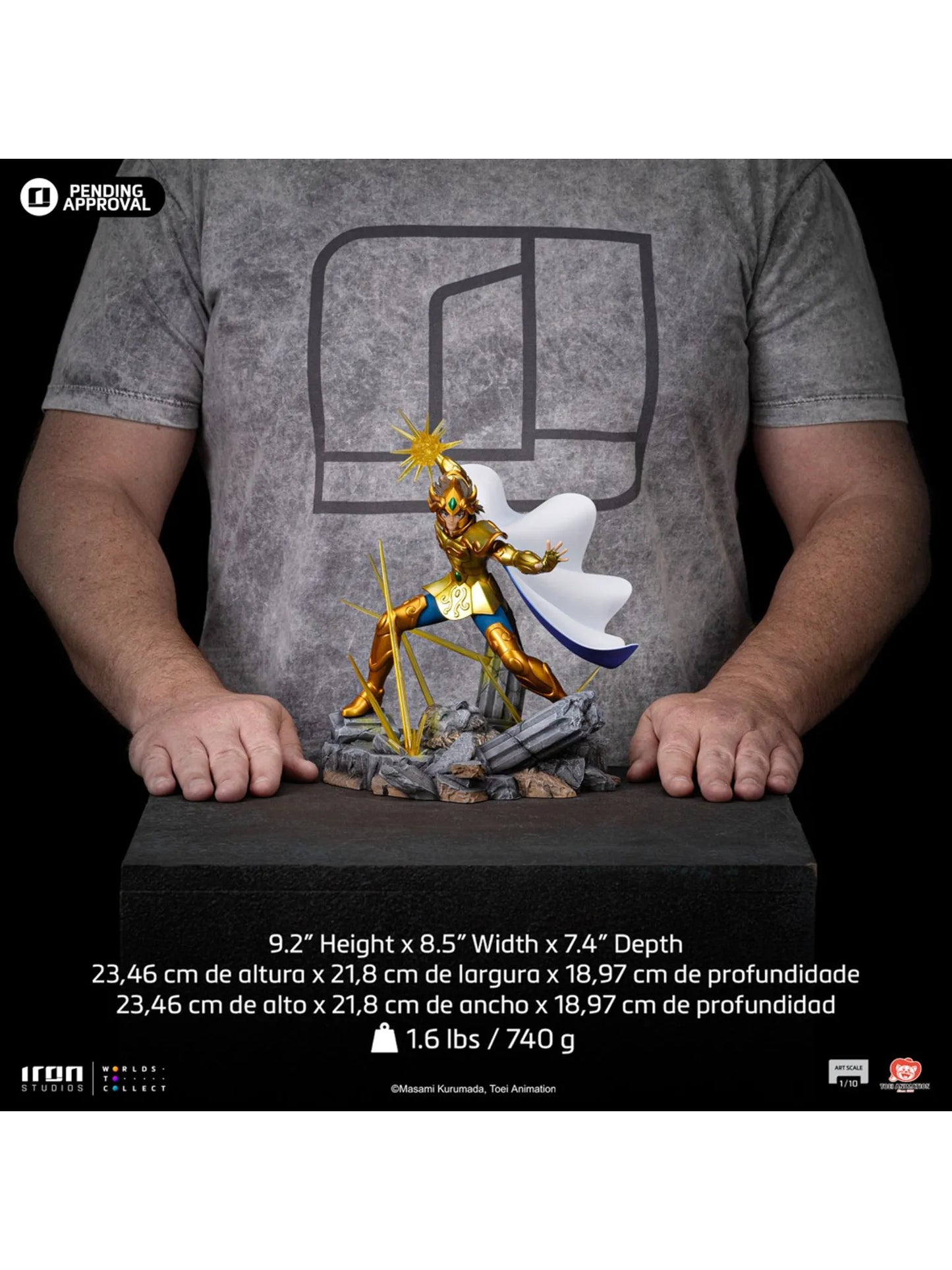 112025 - Saint Seiya - Leo Aiolia - Statuette Iron Studio