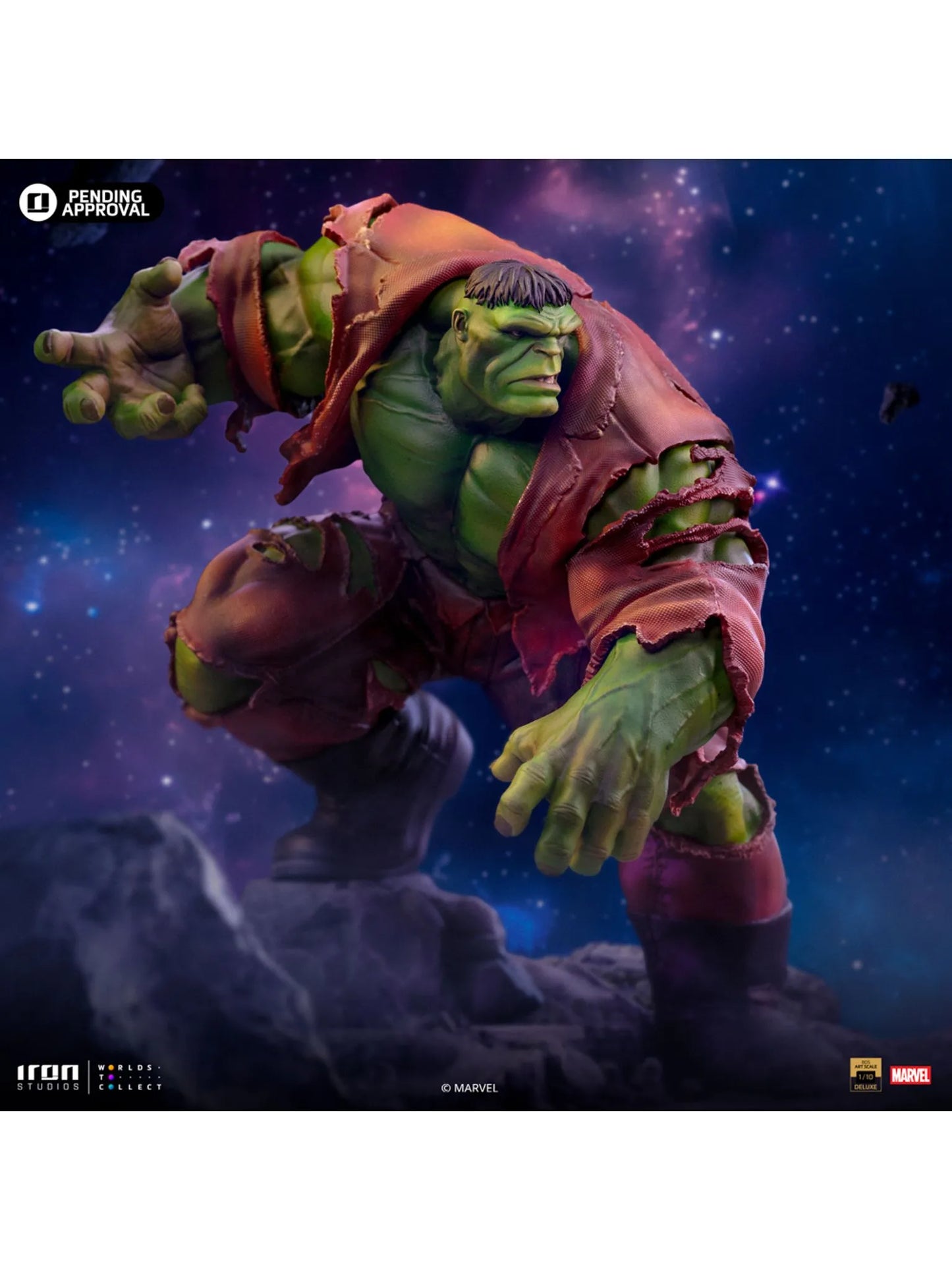 122025 - Marvel - Infinity Gauntlet Hulk - Statuette Deluxe Diorama Iron Studio