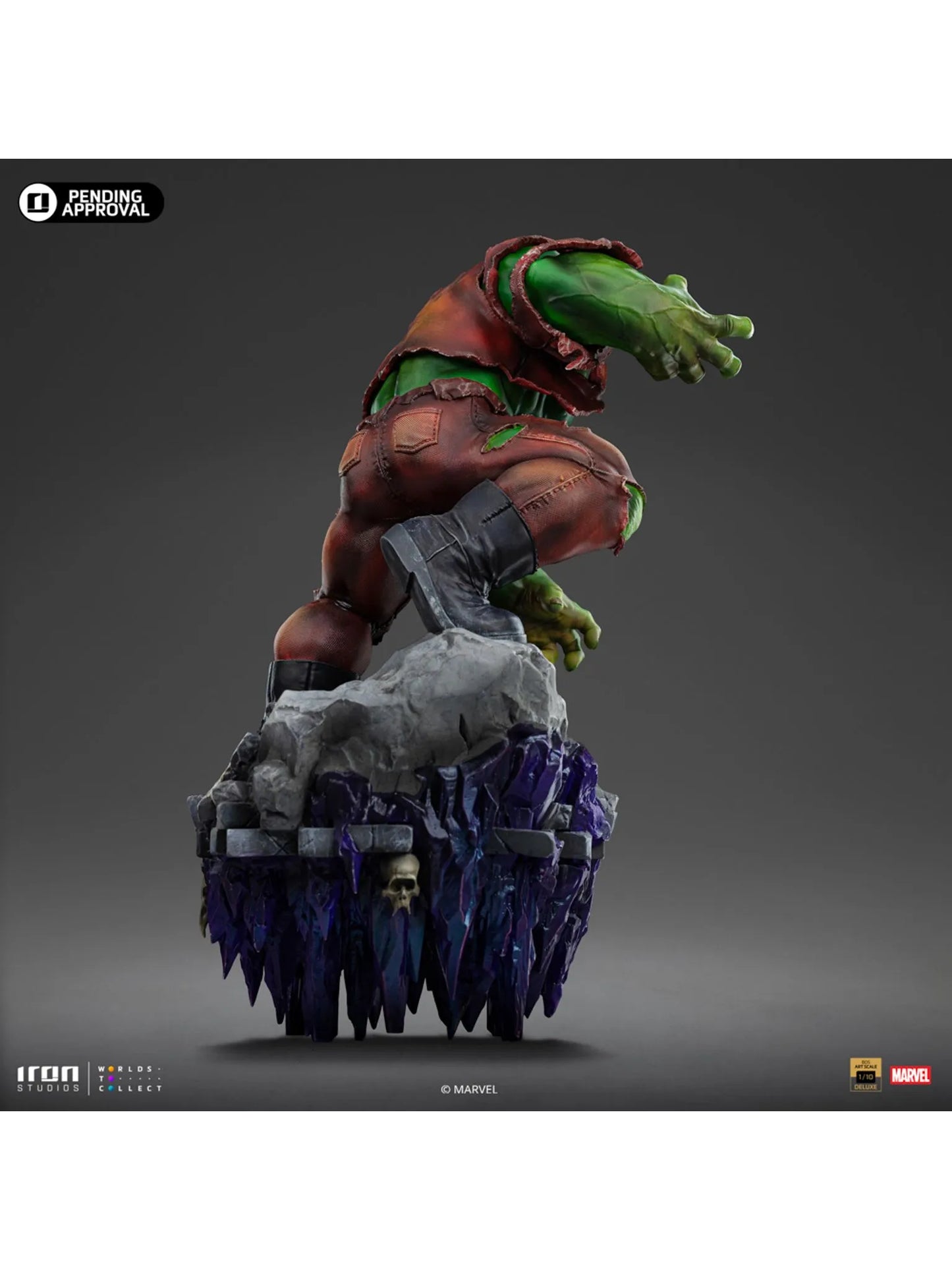 122025 - Marvel - Infinity Gauntlet Hulk - Statuette Deluxe Diorama Iron Studio