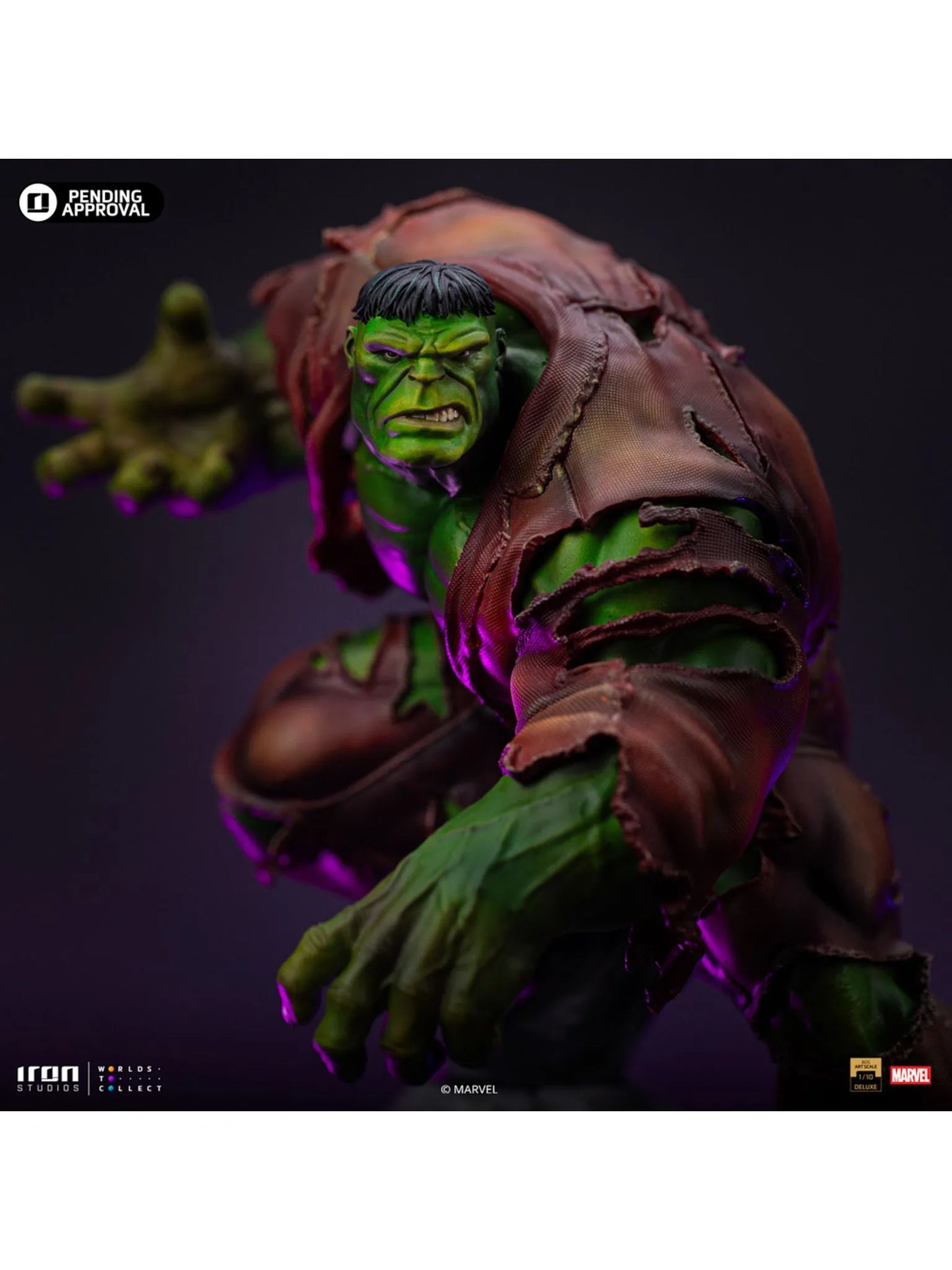 122025 - Marvel - Infinity Gauntlet Hulk - Statuette Deluxe Diorama Iron Studio