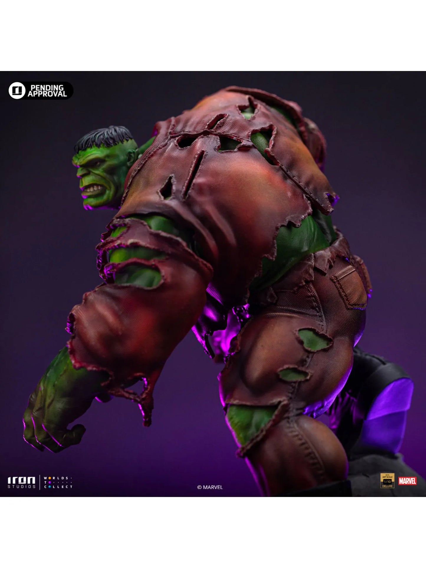 122025 - Marvel - Infinity Gauntlet Hulk - Statuette Deluxe Diorama Iron Studio