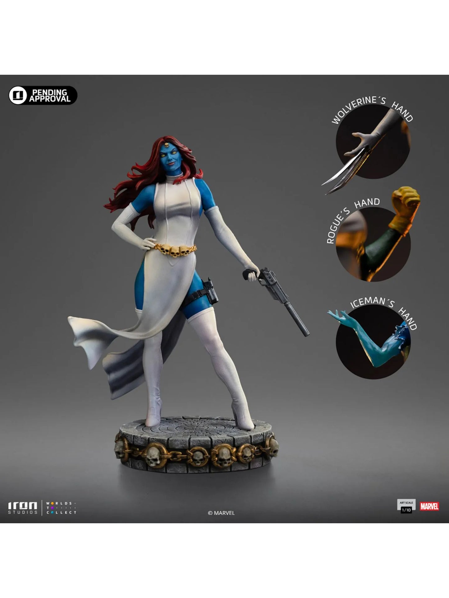122025 - Marvel Comics - Mystique - Statuette Iron Studio