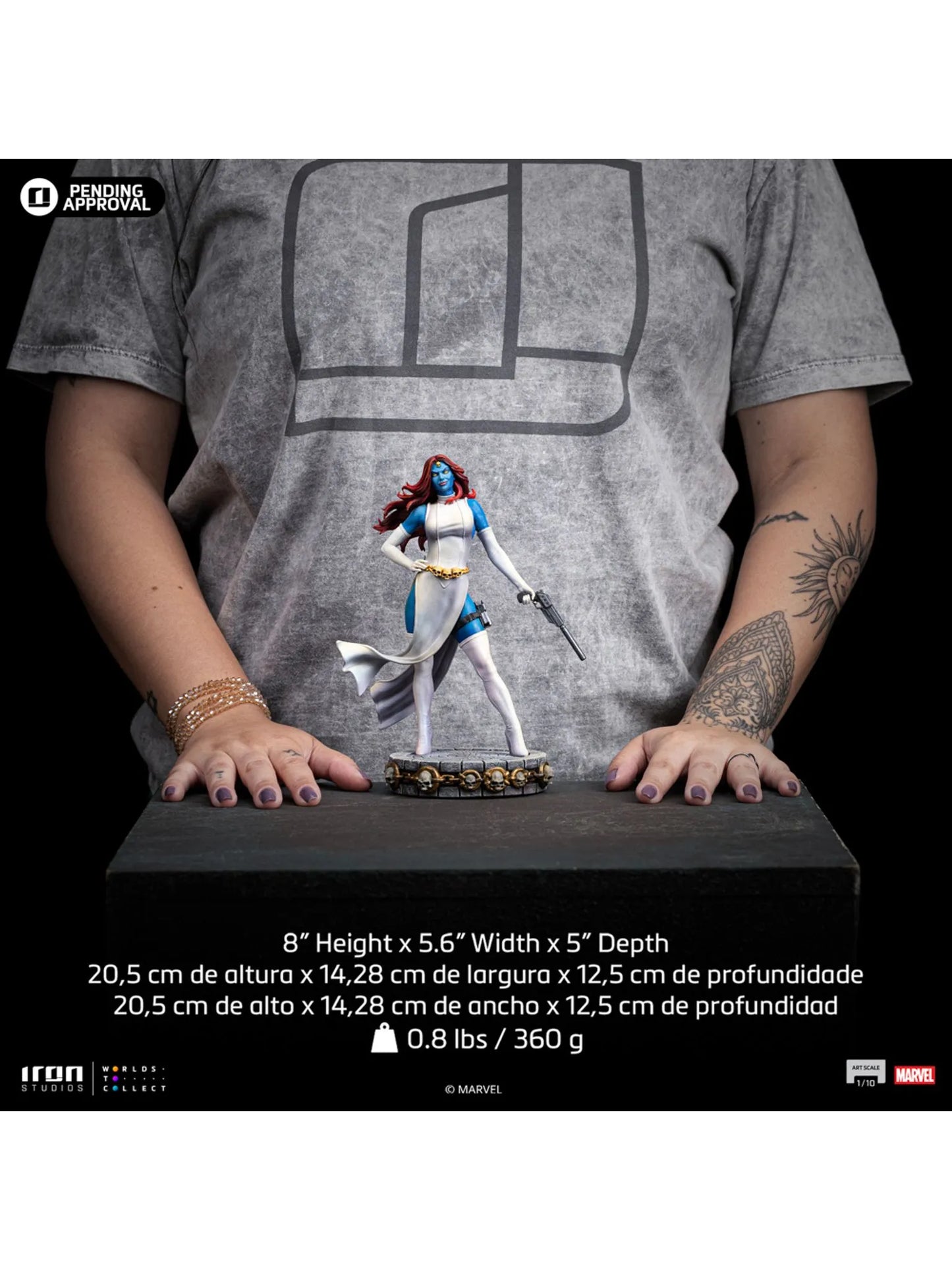 122025 - Marvel Comics - Mystique - Statuette Iron Studio