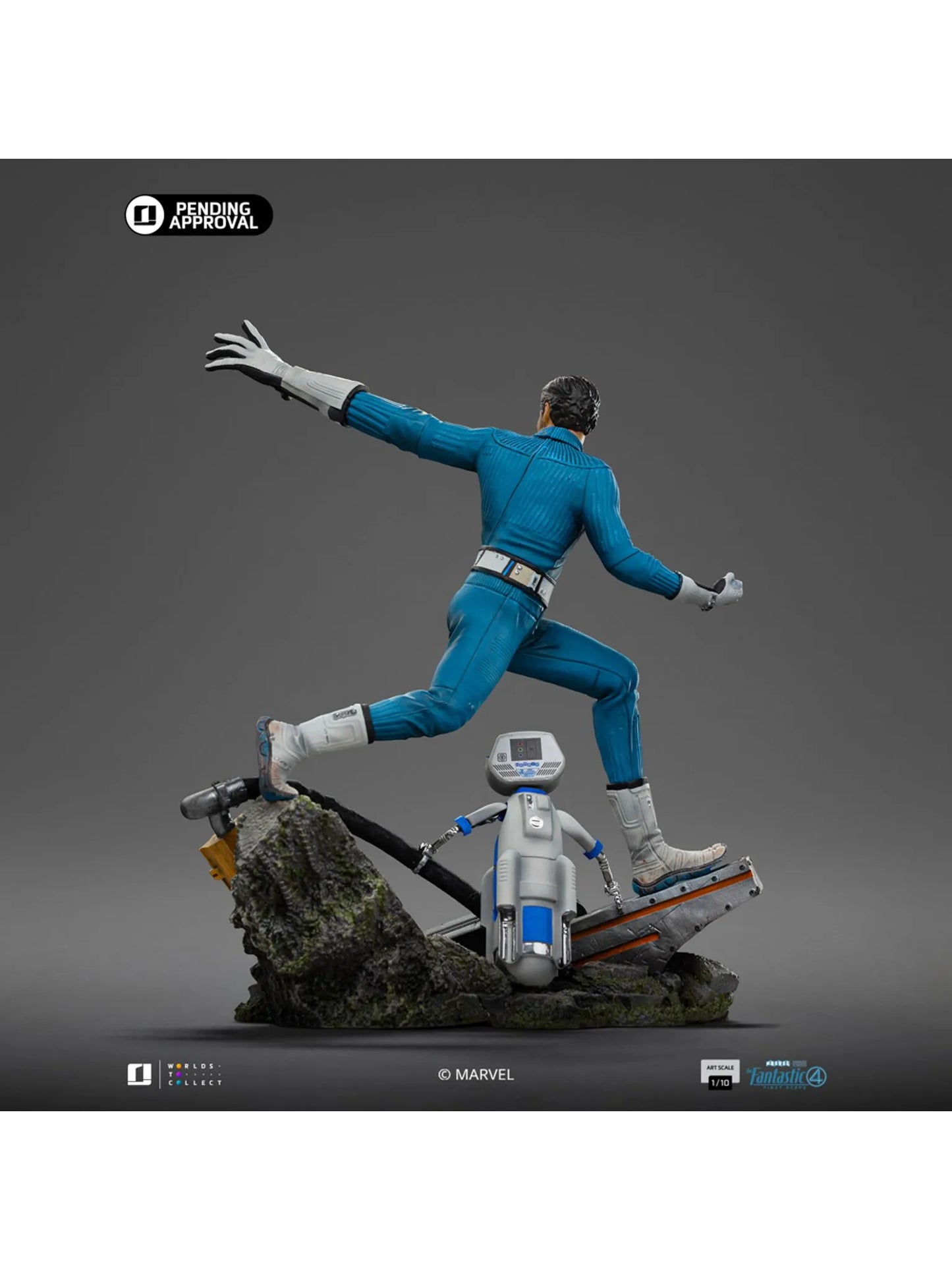032026 - Les 4 Fantastiques - Mr.Fantastique et H.E.R.B.I.E - Statuette Iron Studio