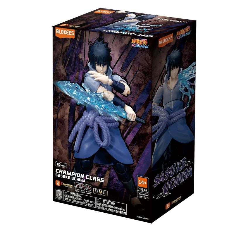 122026 - Naruto Shippuden - Sasuke Uchiha (Champion Class) - Figurine Articulée Blokees