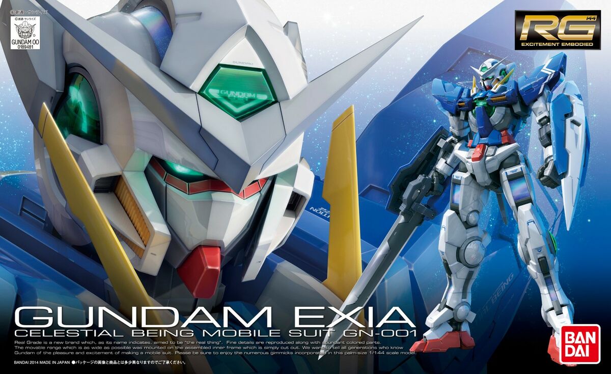 Gundam - RG 1/144 GN-001 Gundam Exia - Gunpla
