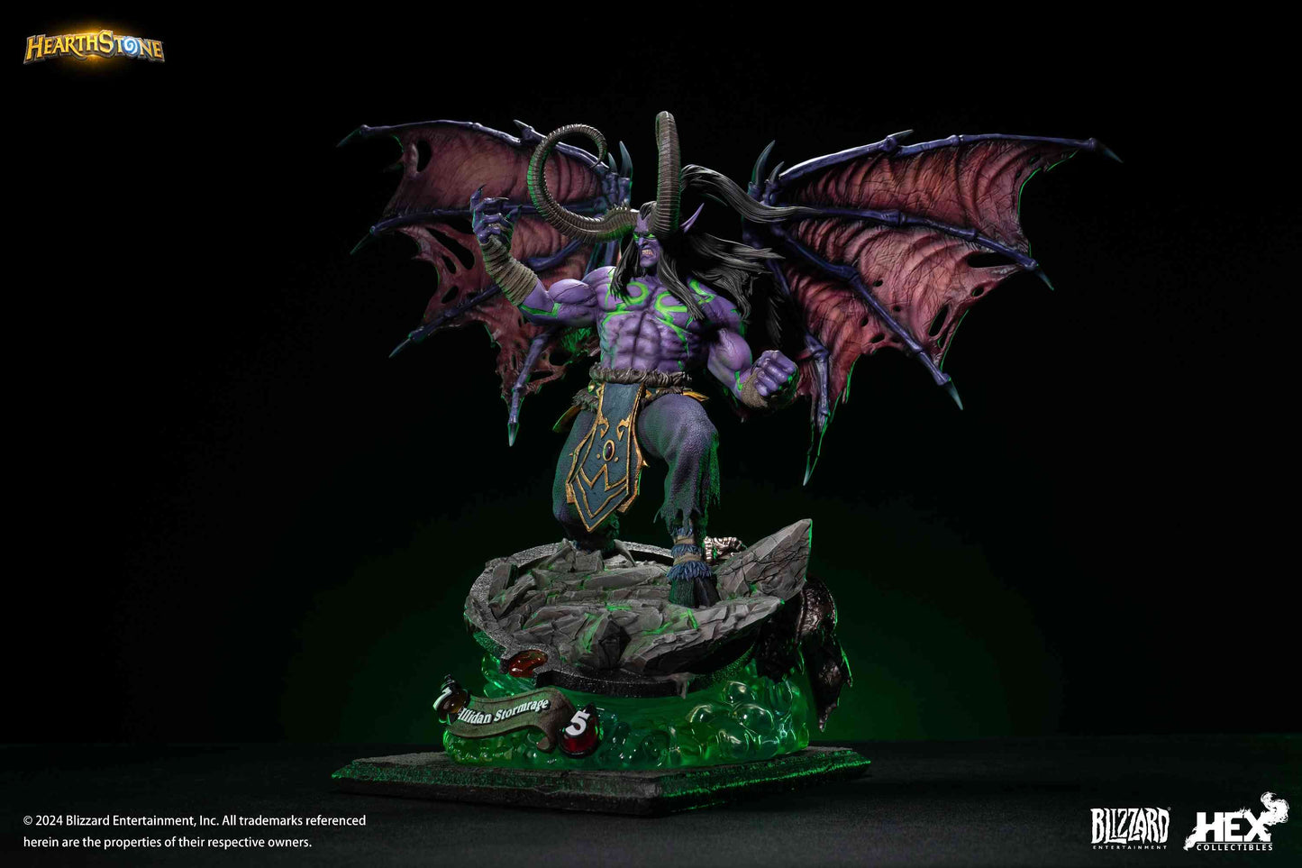 082025 - Hearthstone - Illidan Stormrage - Statuette Hex Collectible