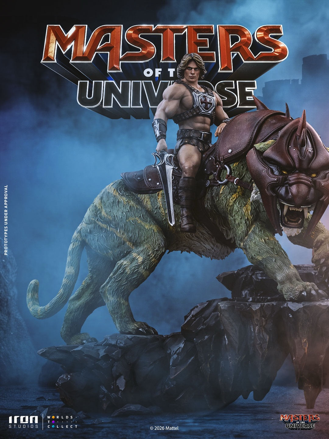 052027 - Masters of the Universe statuette He-Man and Battle Cat 33 cm Iron Studios Art Scale 1/10