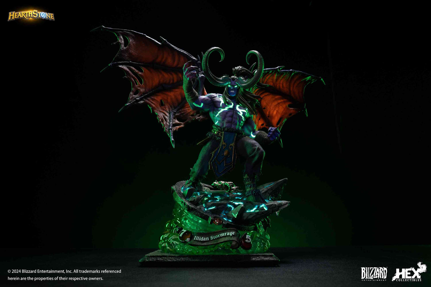 082025 - Hearthstone - Illidan Stormrage - Statuette Hex Collectible