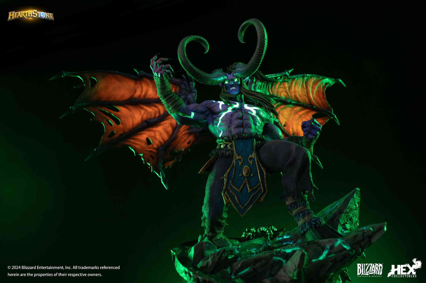 082025 - Hearthstone - Illidan Stormrage - Statuette Hex Collectible