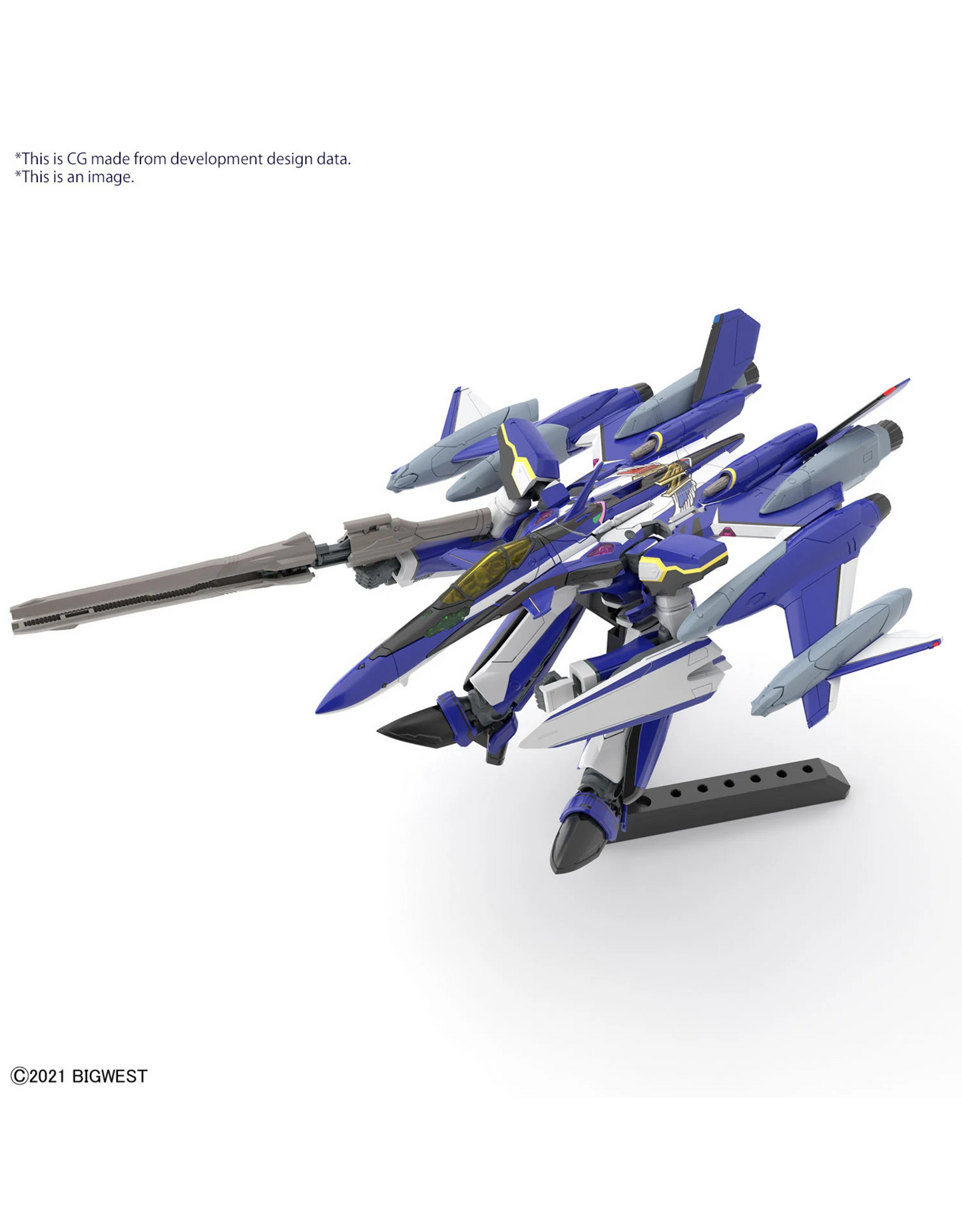 Macross - HG 1/100 YF-29 Durandal Valkyrie Full Set - Maquette Bandai