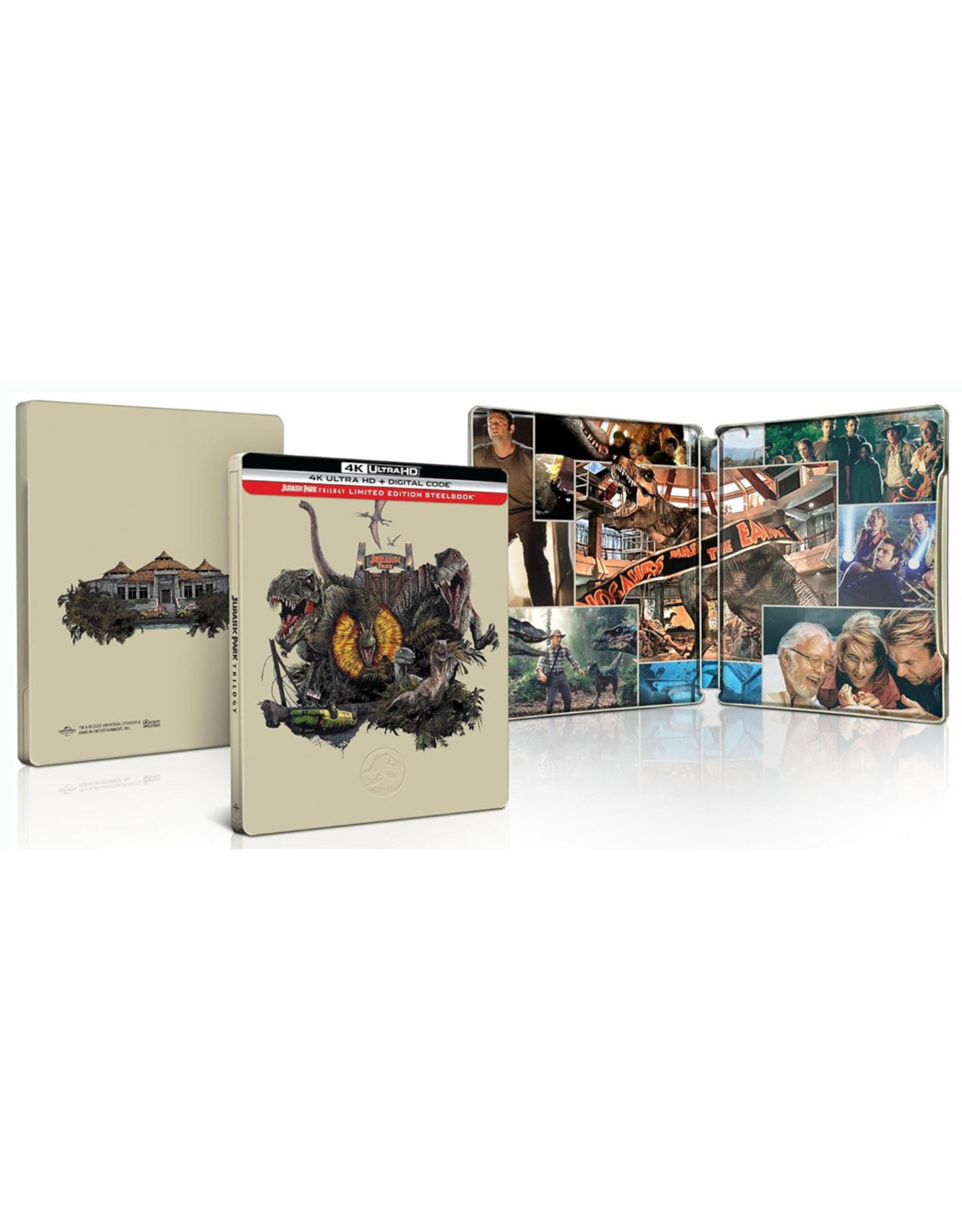 062025 - Jurassic Park Trilogie - Blu-Ray 4K - Edition Limitée