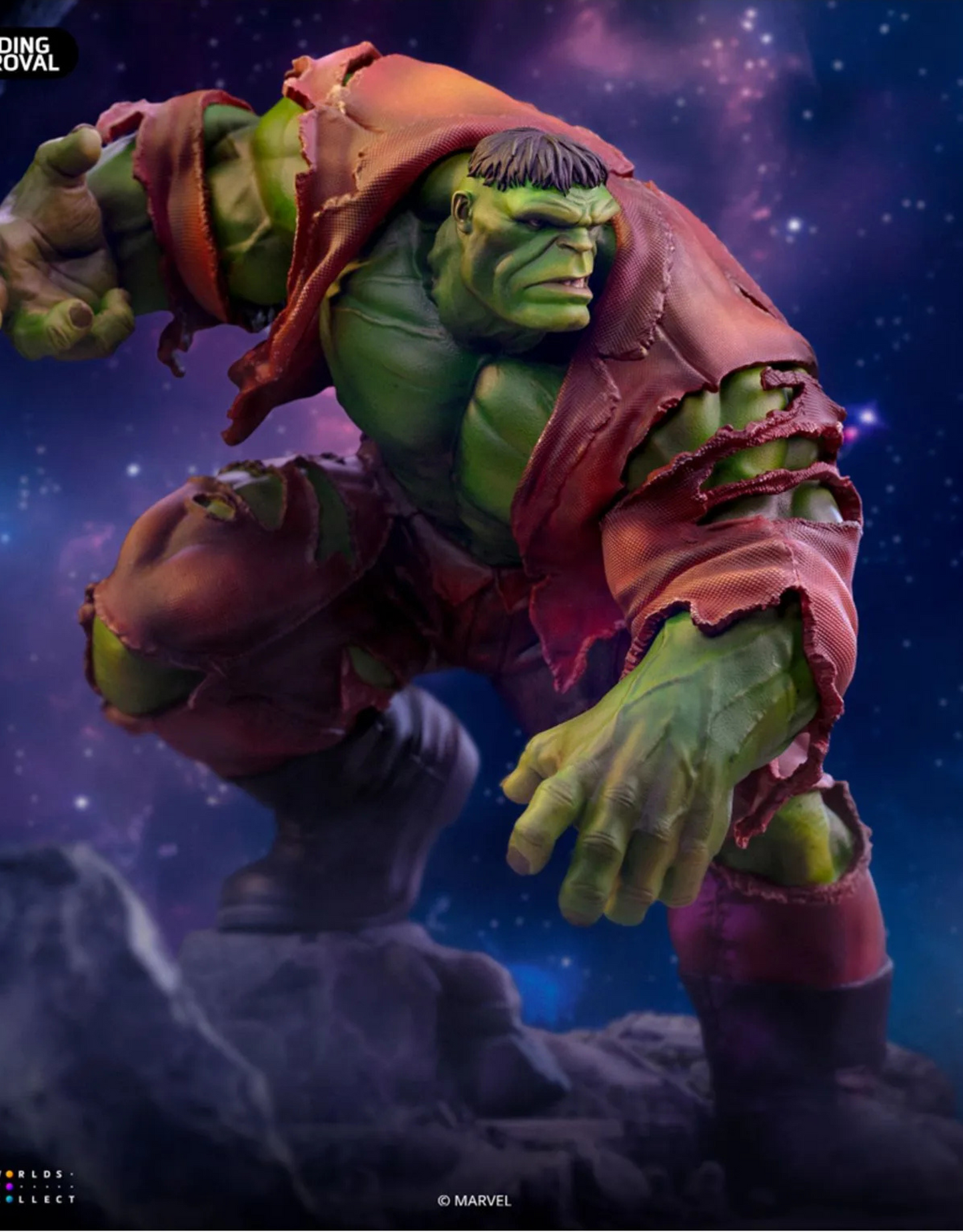 122025 - Marvel - Infinity Gauntlet Hulk - Statuette Deluxe Diorama Iron Studio