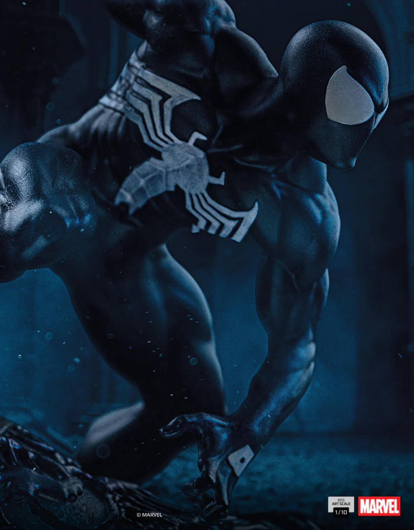 082026 - Marvel - Spider-Man Black - Statuette Iron Studio