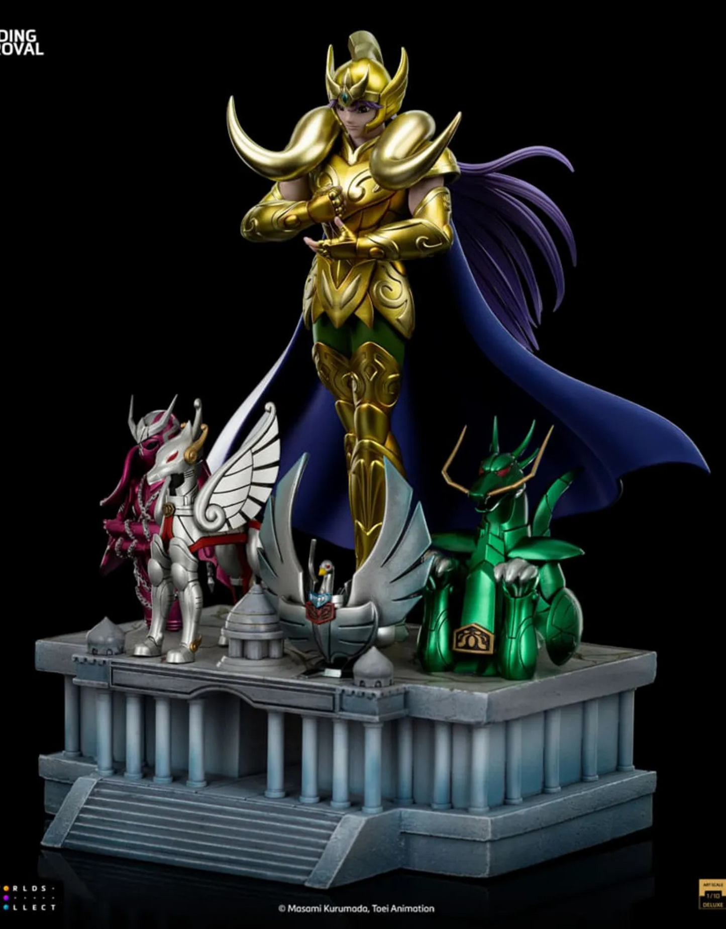 02206 - Saint Seiya - Aries Mu - Statuette Version Deluxe Iron Studio