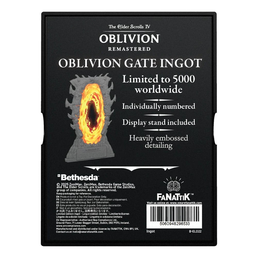 112025 - The Elder Scroll Oblivion - Porte D'Oblivion - Lingot (Edition Limitée)