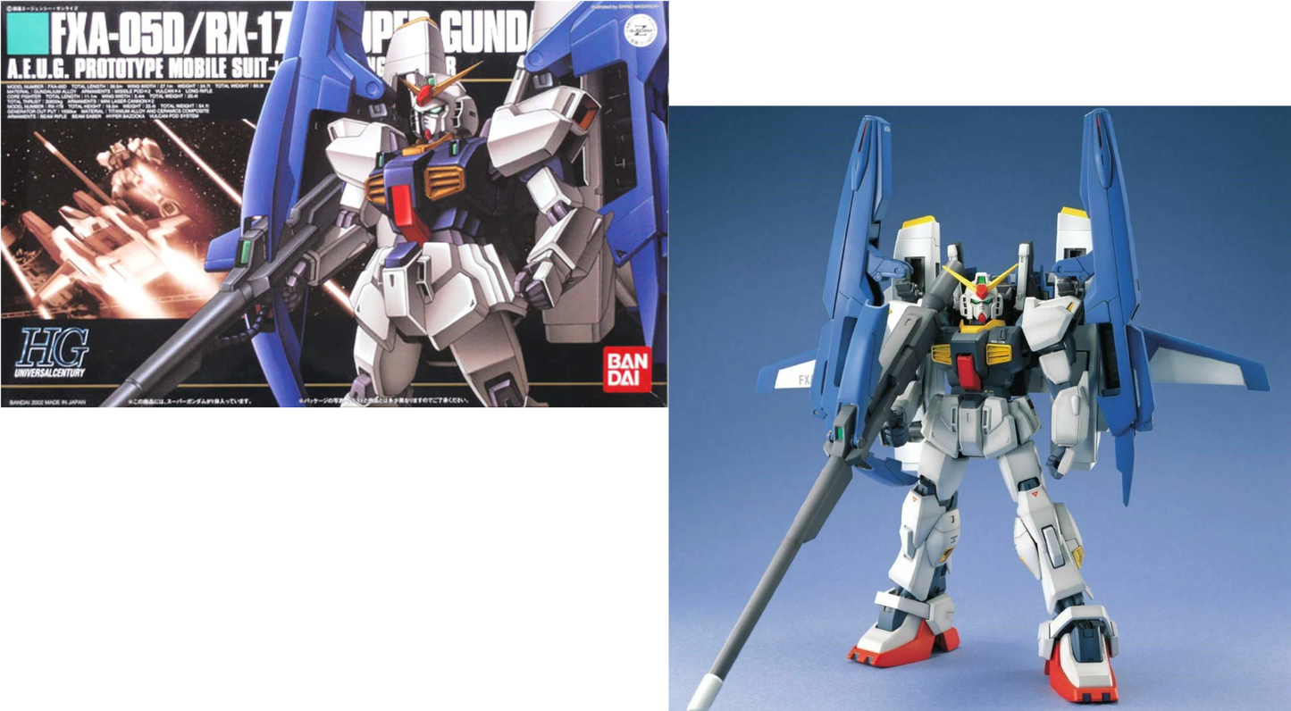 Gundam - HGUC FXA-05D/RX178 Super Gundam 1/144- Gunpla