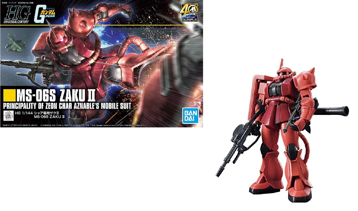 Gundam - HGUC 1/144 MS-06S Zaku II (40th) - Gunpla