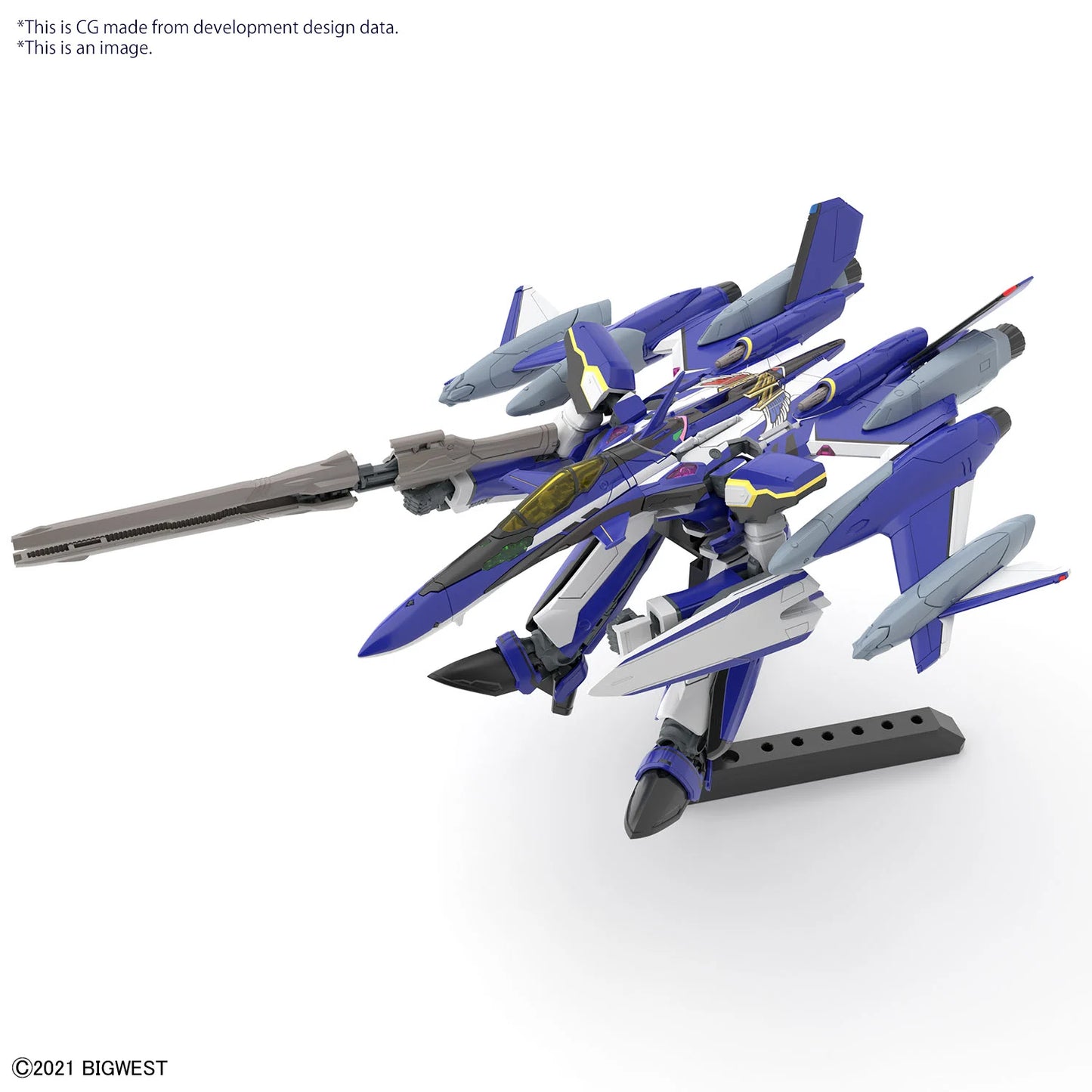 Macross - HG 1/100 YF-29 Durandal Valkyrie Full Set - Maquette Bandai