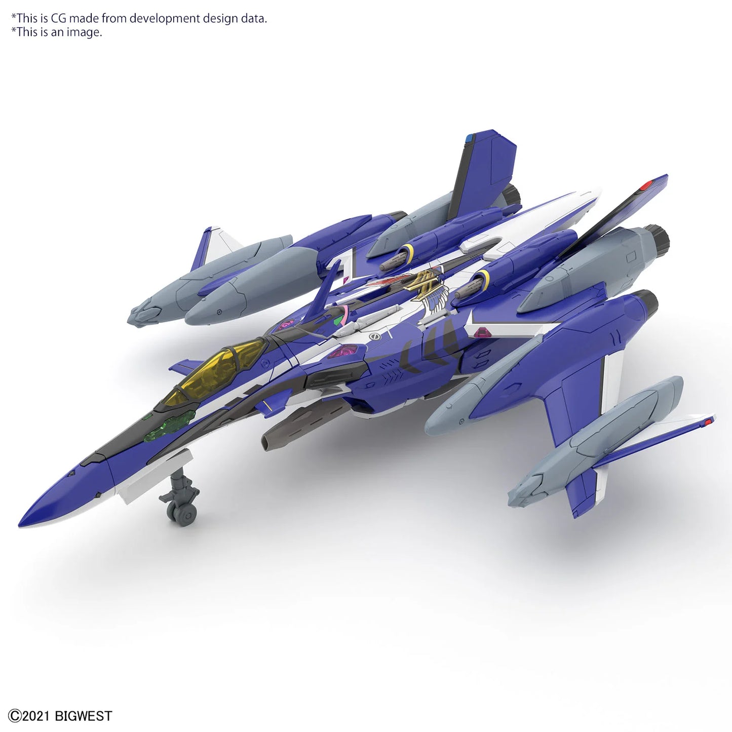 Macross - HG 1/100 YF-29 Durandal Valkyrie Full Set - Maquette Bandai