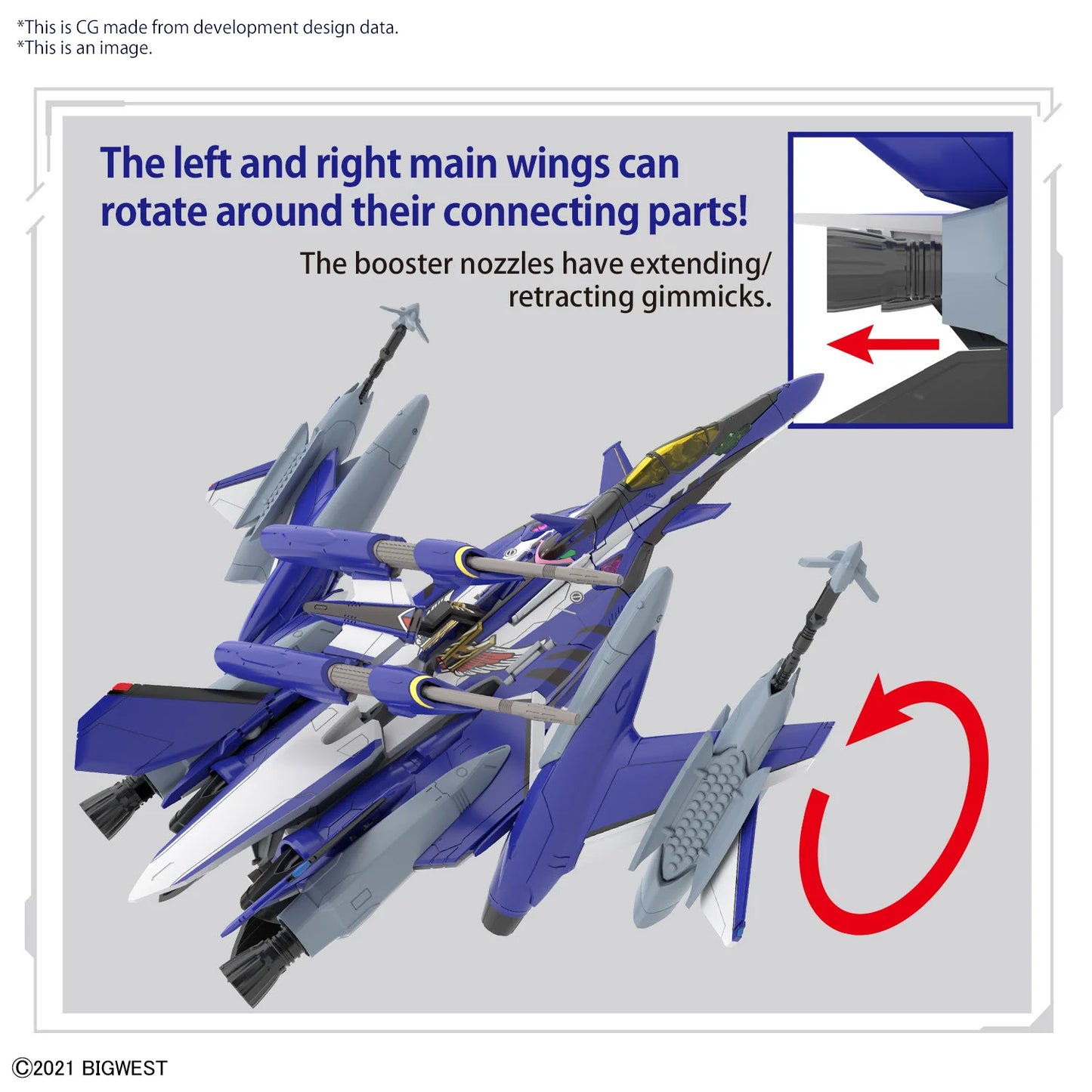 Macross - HG 1/100 YF-29 Durandal Valkyrie Full Set - Maquette Bandai