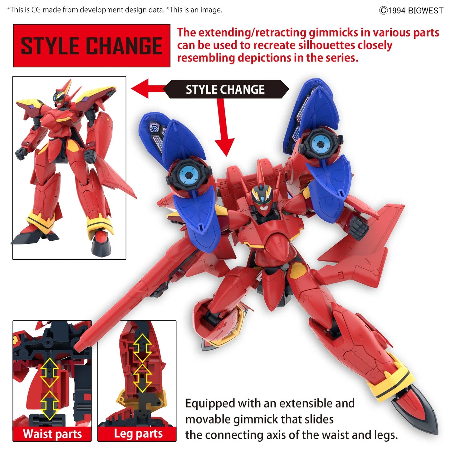 Macross - HG 1/100 VF-19 Custom Fire Valkyrie + Sound Boost - Maquette Bandai