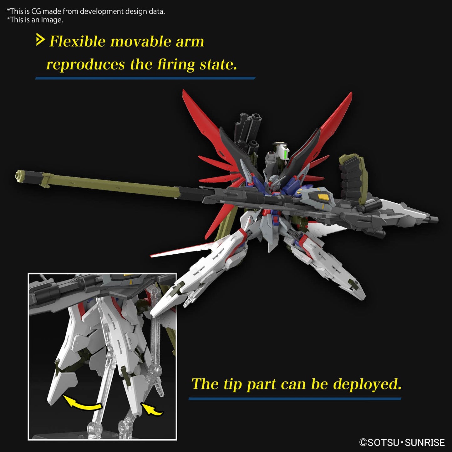 Gundam - HG 1/144 Destiny Gundam Spec II & Zeus silhouette - Gunpla
