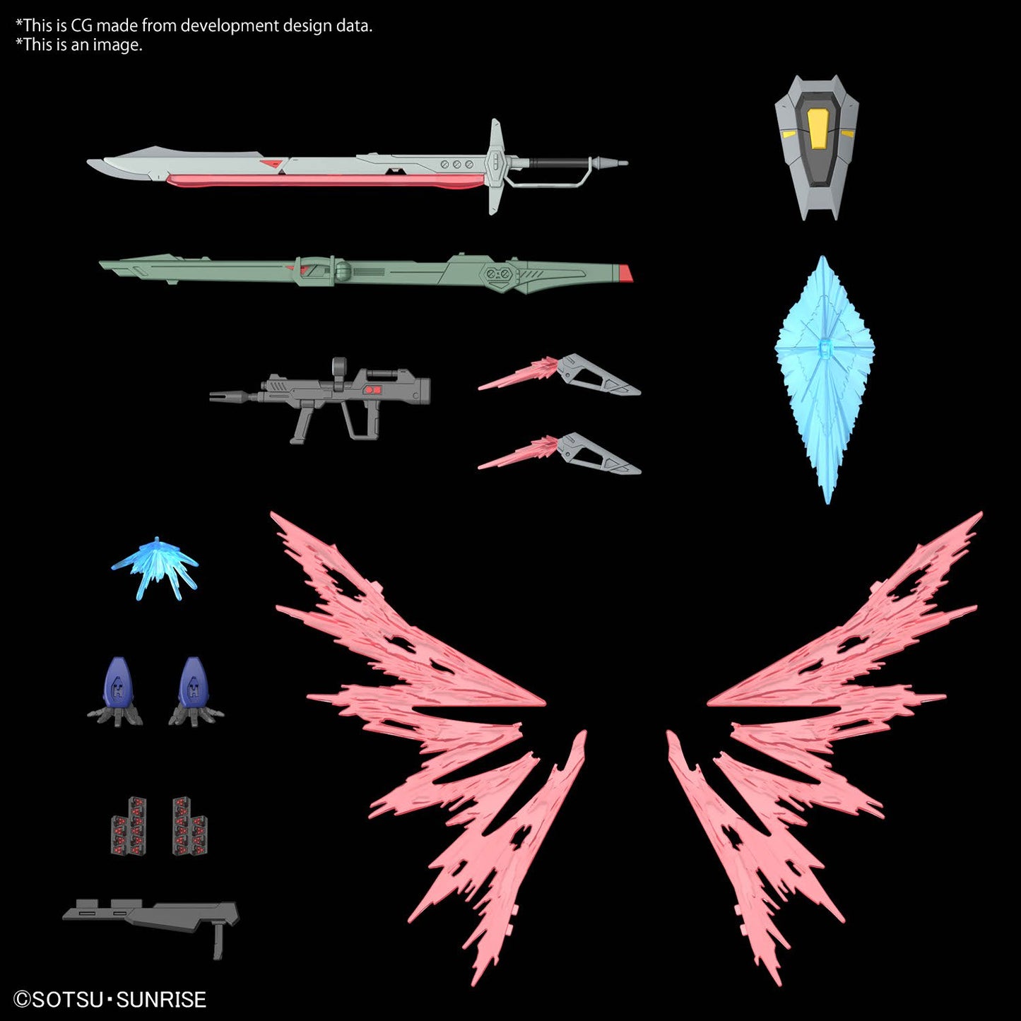 Gundam - HG 1/144 Destiny Gundam Spec II & Zeus silhouette - Gunpla