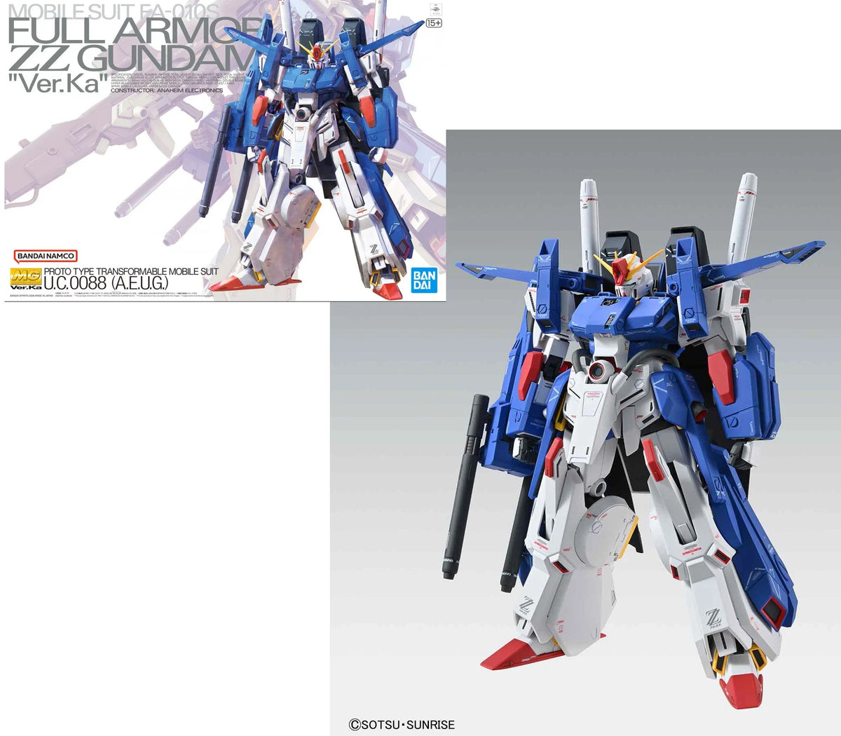 Gundam - MG 1/100 Full Armor ZZ Gundam Ver.Ka - Gunpla