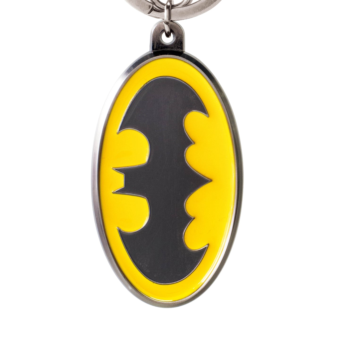 DC COMICS – Porte-clés Logo Batman coloré en étain – Officiel