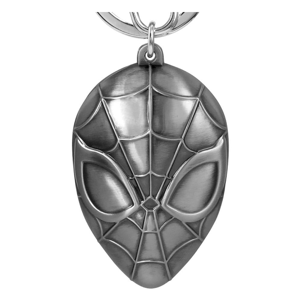 MARVEL – Porte-clés Tête de Spider-Man en étain – Officiel