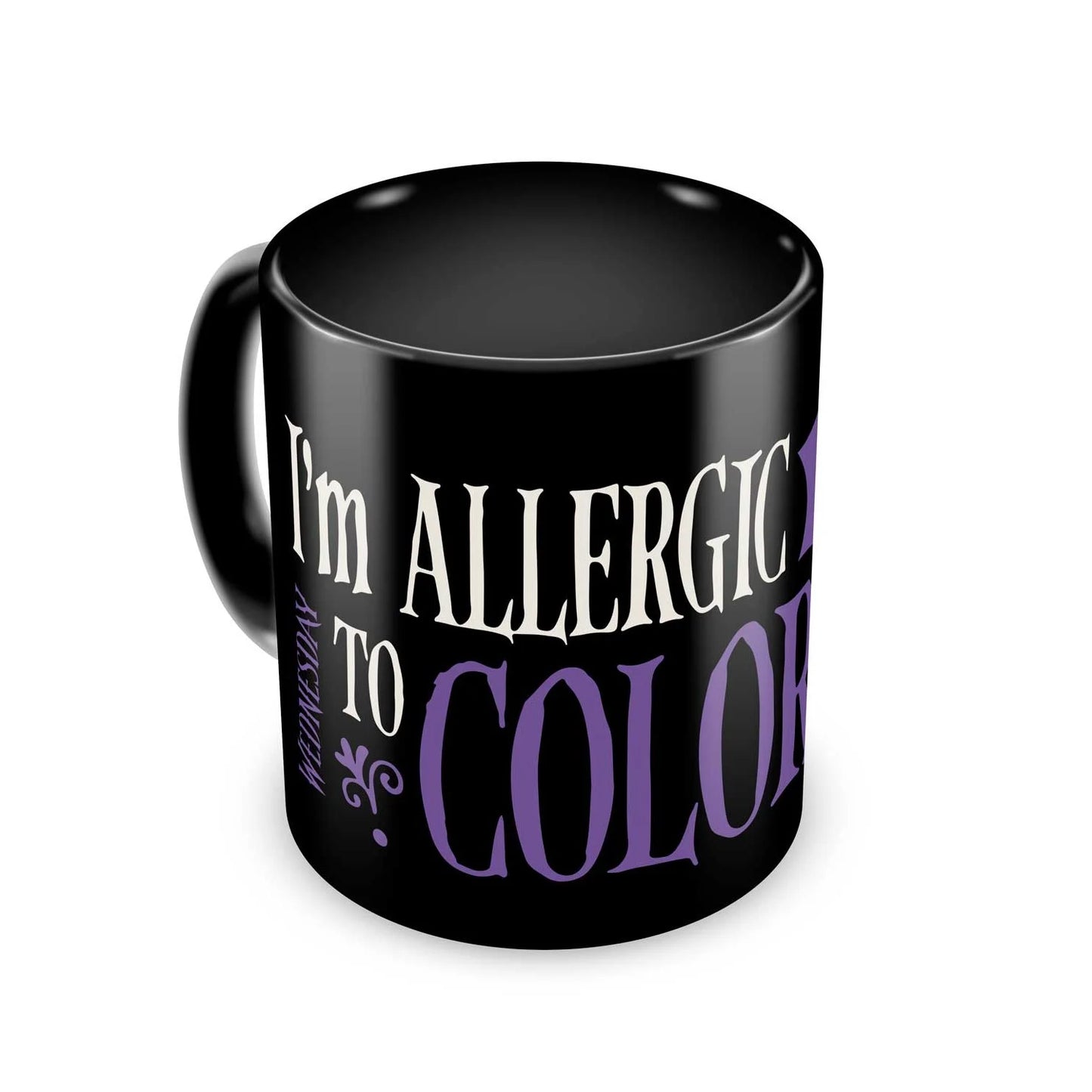 Mercredi - 'Je suis Allergique aux Couleurs' - Mug 350ml