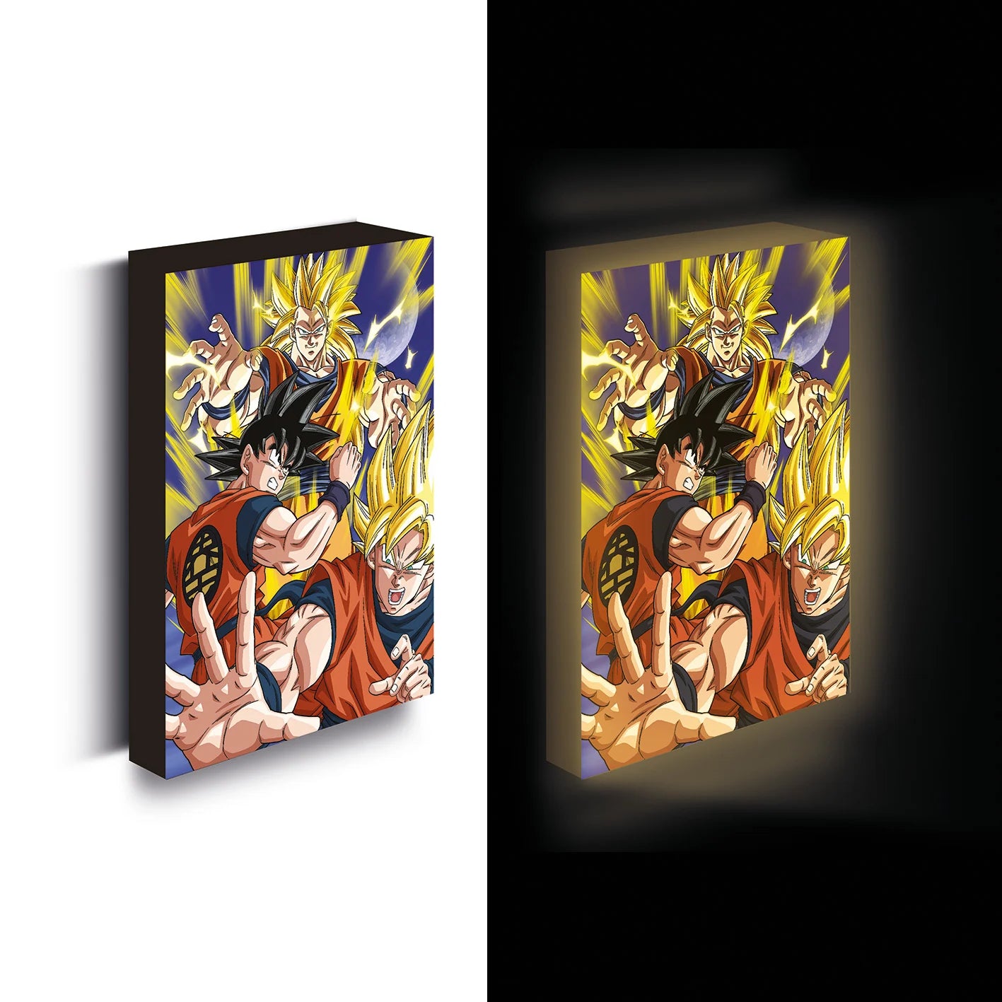 DRAGON BALL Z - Goku Evolution - Canvas Lumineux 40X30 Cm