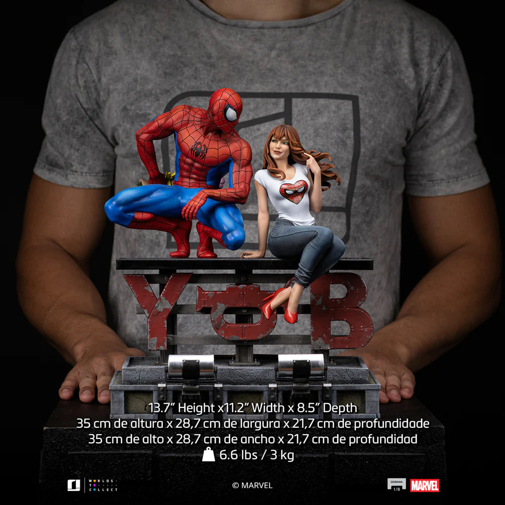 082026 - Spider-Man statuette - Spider-Man & Mary Jane - Diorama Iron Studio