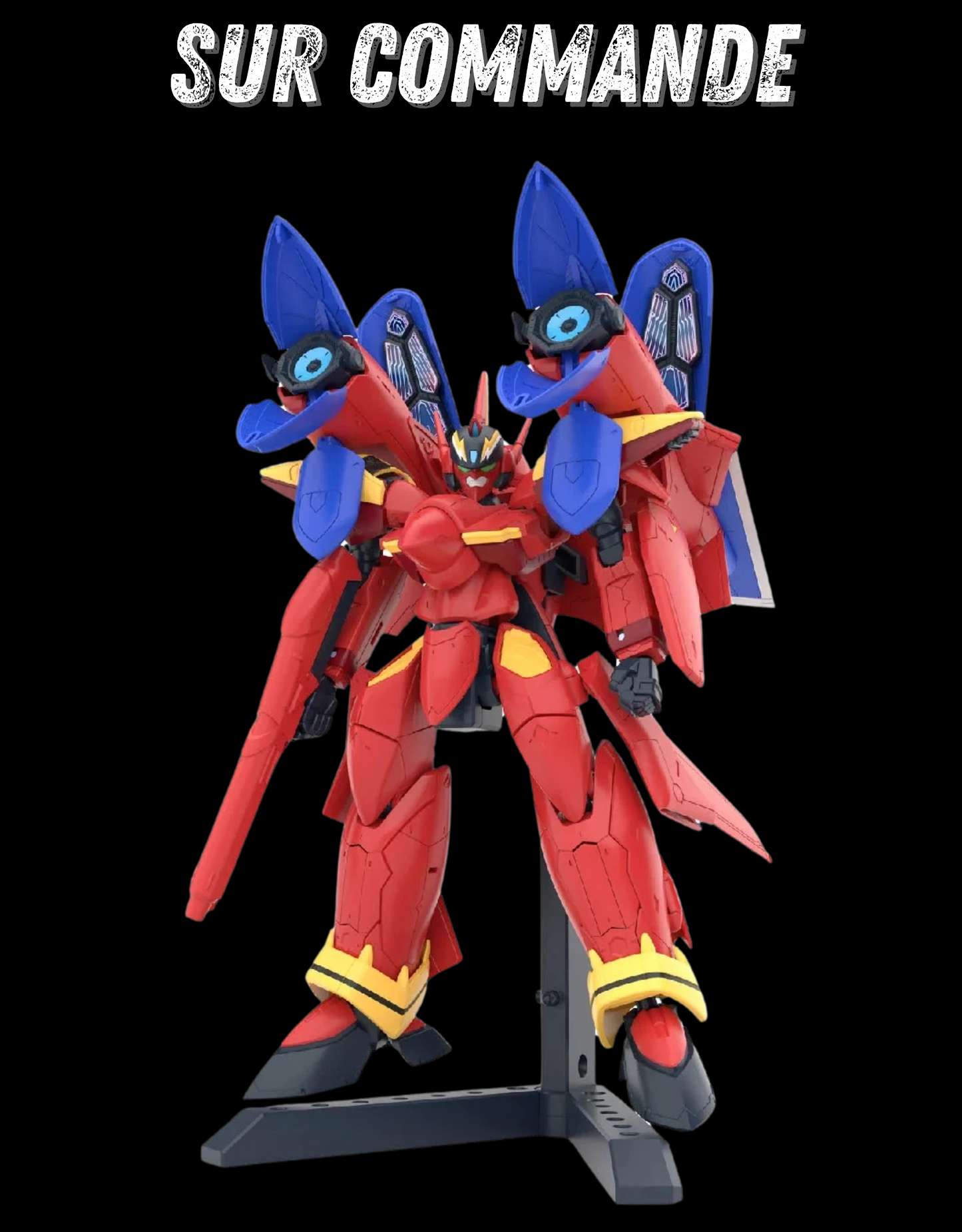Macross - HG 1/100 VF-19 Custom Fire Valkyrie + Sound Boost - Maquette Bandai