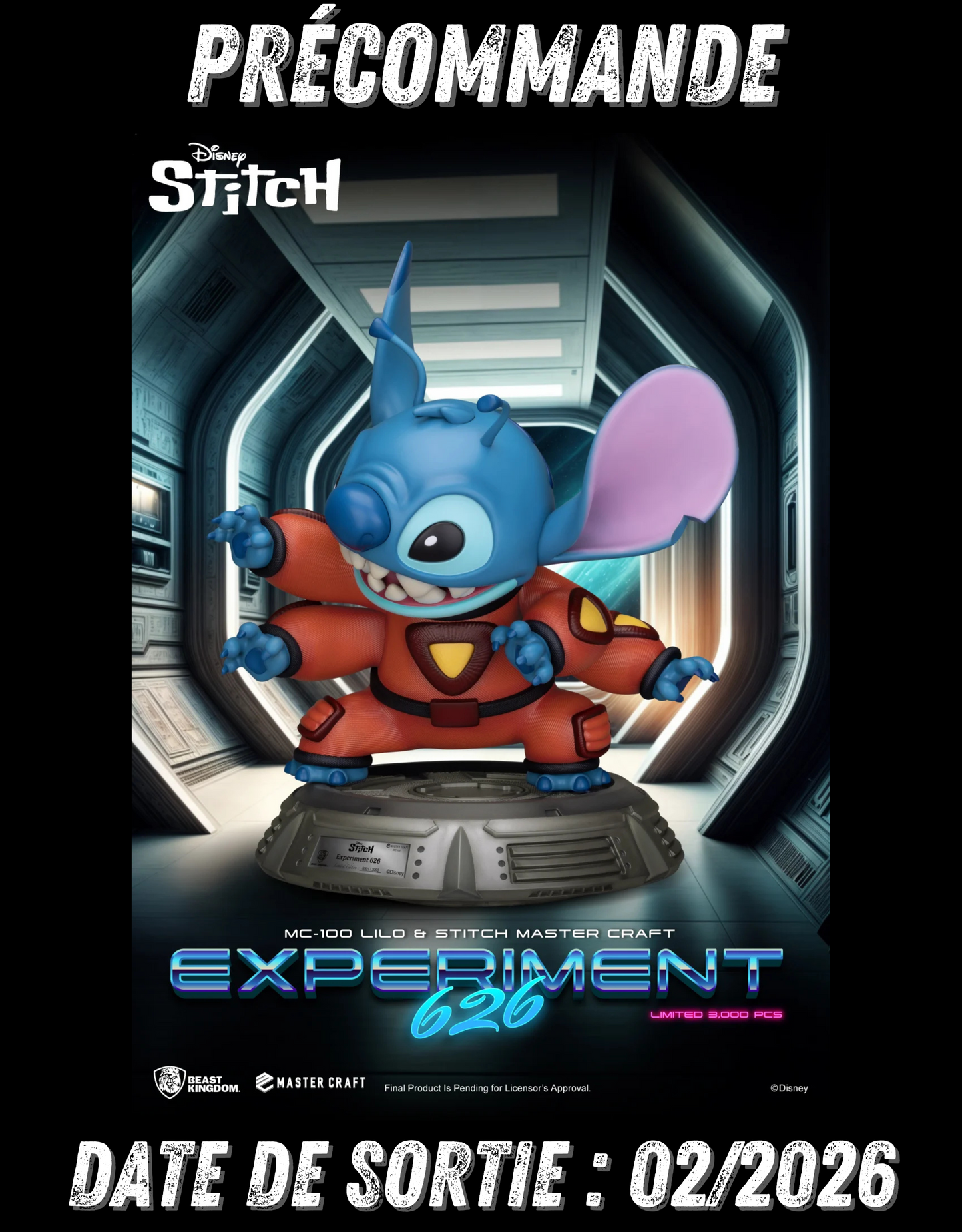 022026 - Disney - Stitch Experiment 626 - Statuette Master Craft