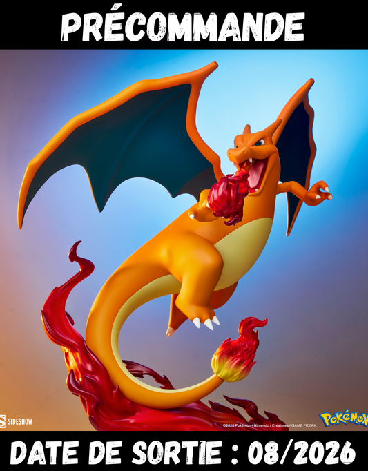 082026 - Pokémon - Dracaufeu - Statuette Sideshow