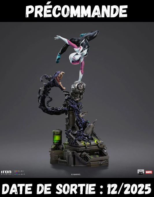 122025 - Marvel Comics - Ghost Spider - Statuette Diorama Iron Studio