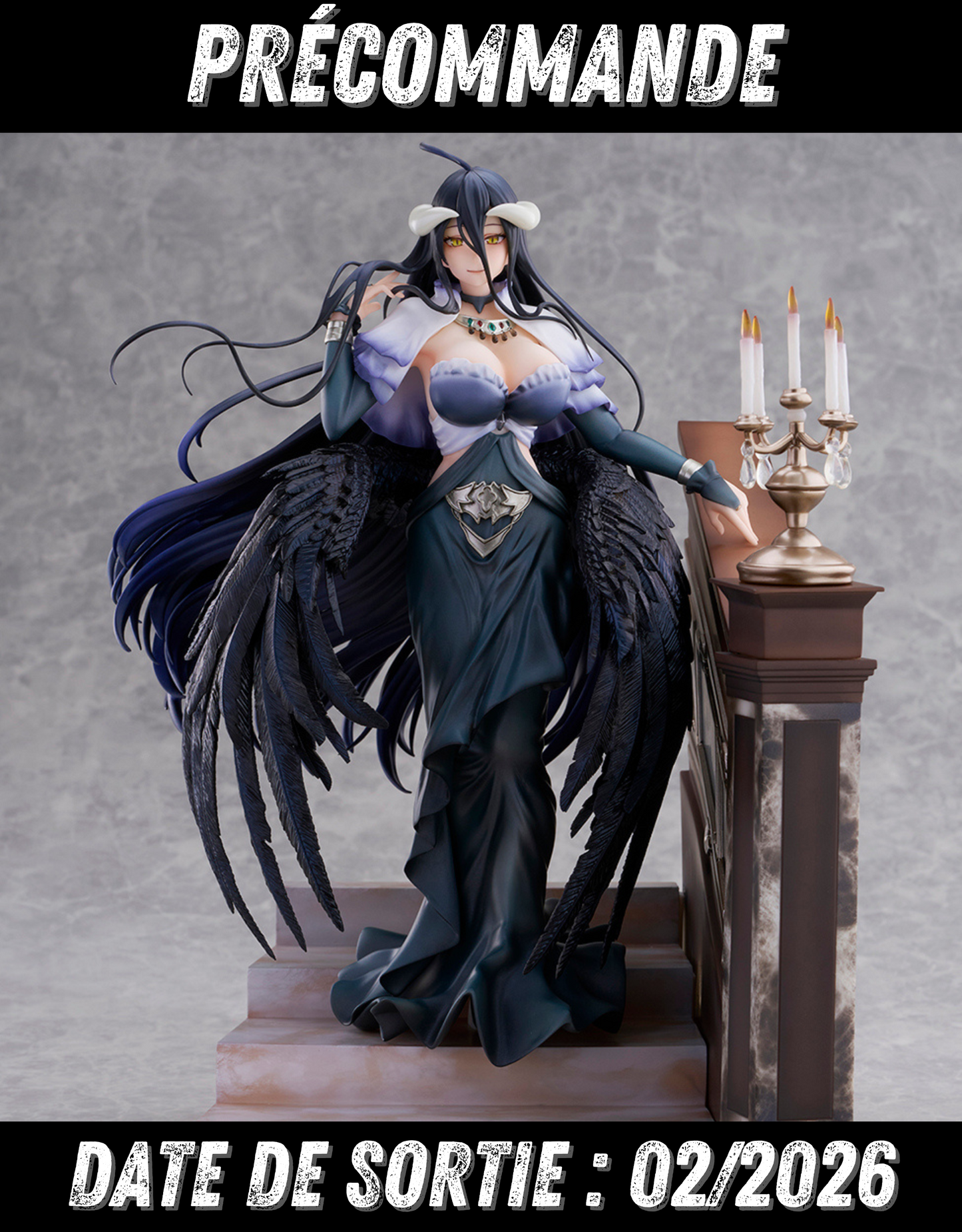 022026 - Overlord - Albedo (Jet Black Dress Ver.) - Statuette Estream