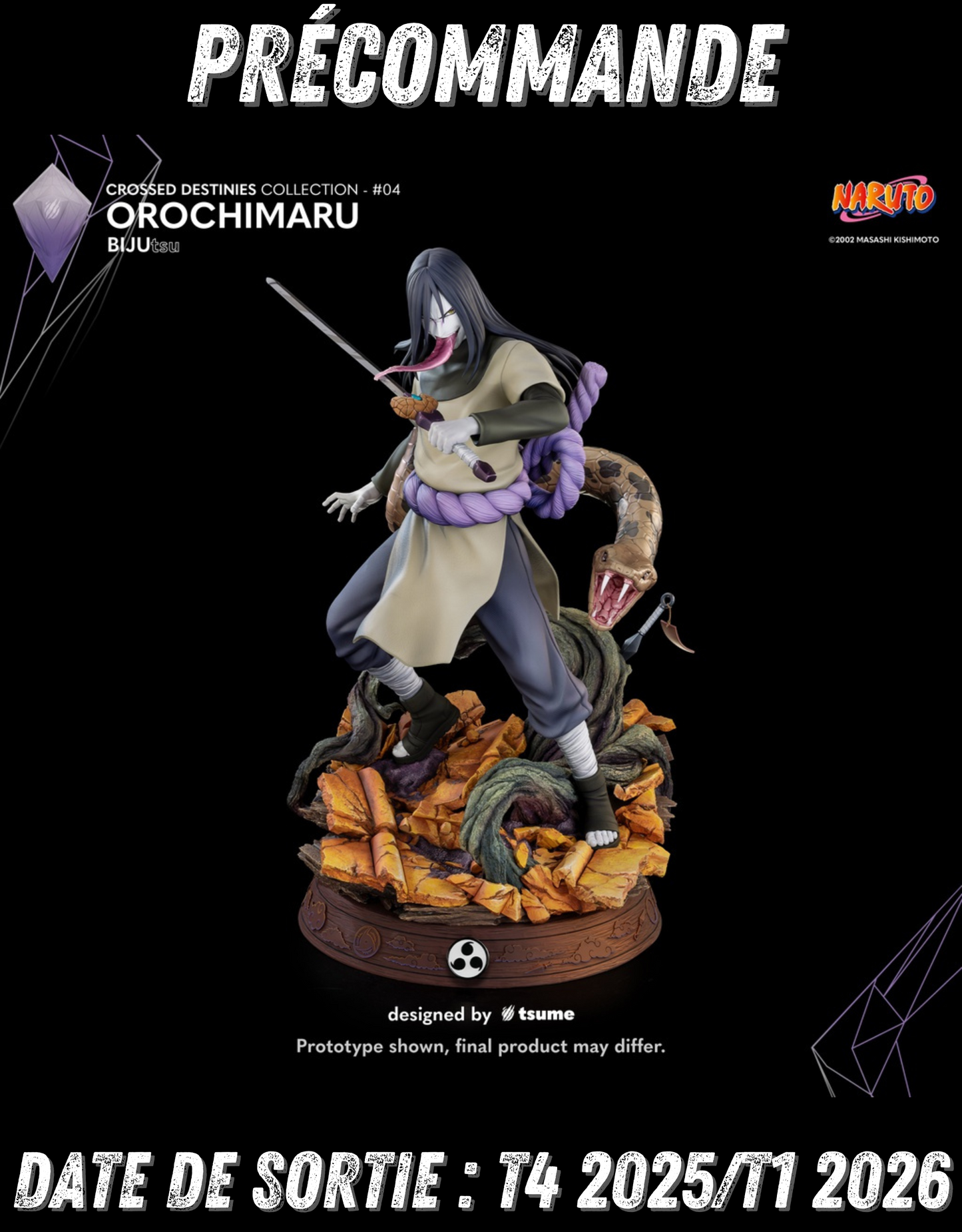 122025 - Naruto - Orichimaru - Statuette Tsume