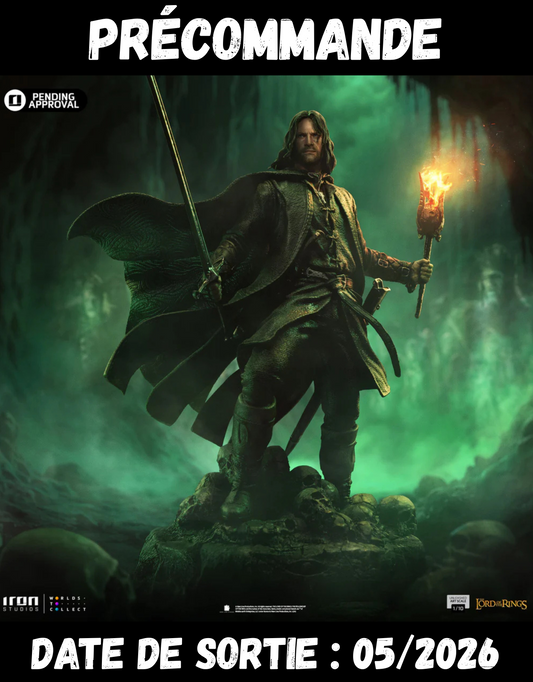 052026 - Seigneur des Anneaux - Aragorn (Unleashed) - Statuette Iron Studio